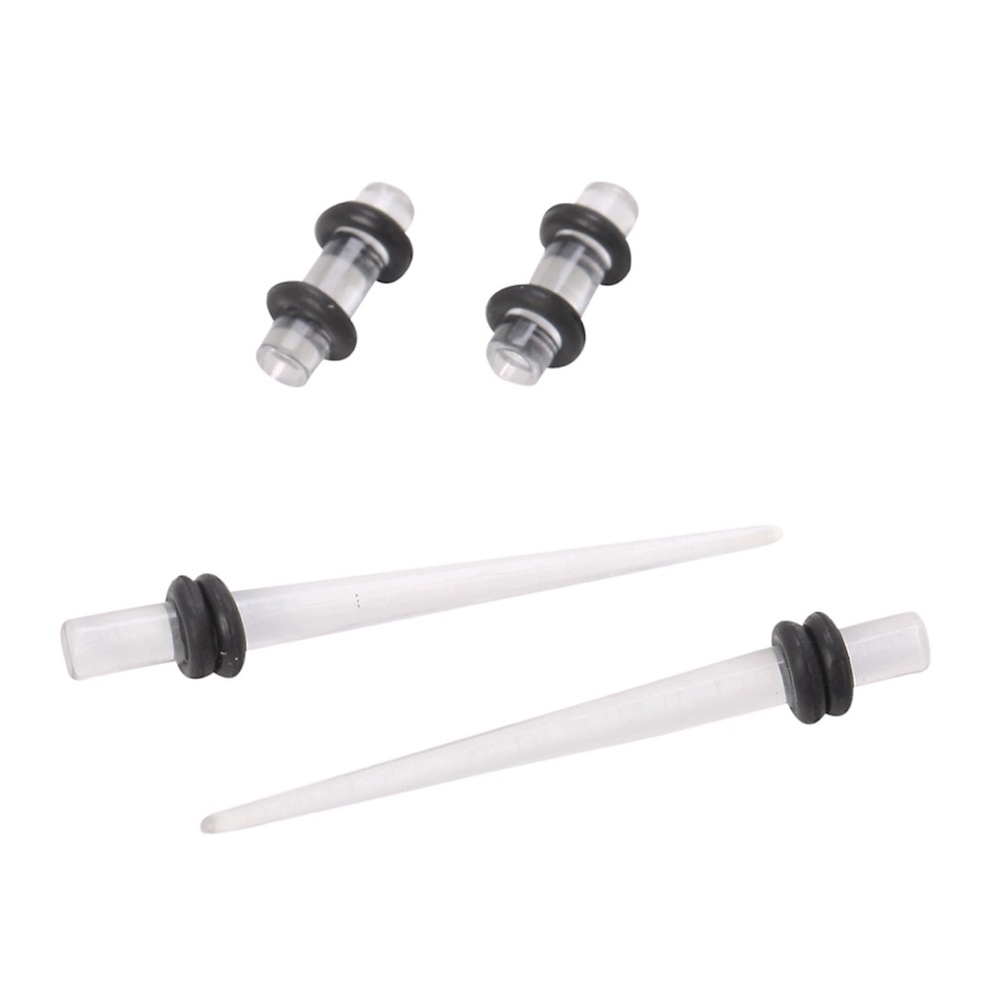 Clear Tapers 8 gauge from Hot Topic
